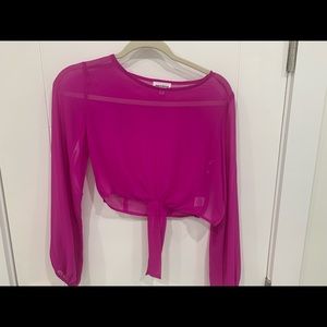Hot pink blouse